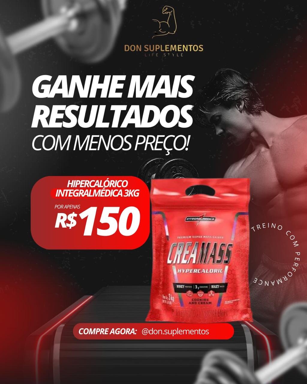 IntegralMédica Creamass Hipercalórico 3kg · Cookies and Cream